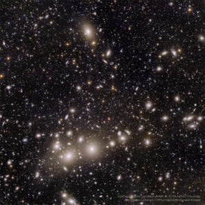 Photo of the Perseus Cluster of galaxies by the Euclid telescope